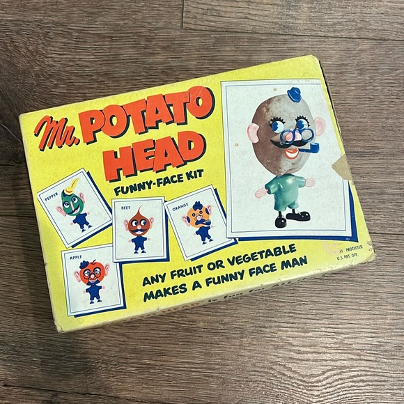 Vintage 50s 1952 Mr potato head funny face kit party cute collectible toy - Picture 1 of 4